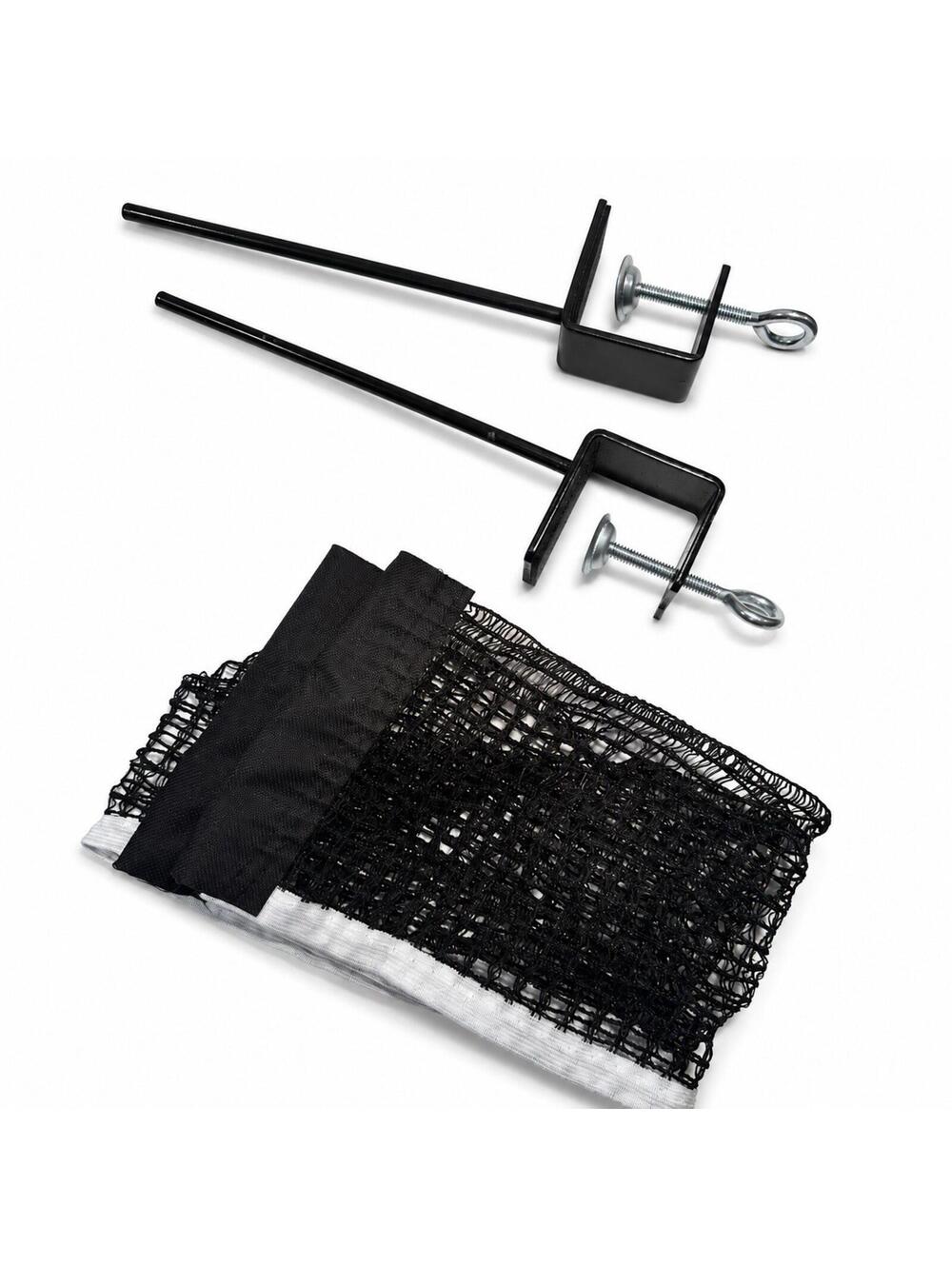 Replacement Ping Pong / Table Tennis Net and Post Set - Screw Clamp Style